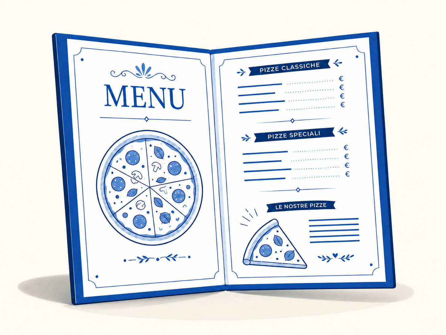 Menù illustrato di Antica Pizzeria Bianca